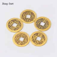 3set 15pcs Koin Kuno Asli Cina Koin Kuningan Koin Keberuntungan Koin Fengshui Koin Feng Shui