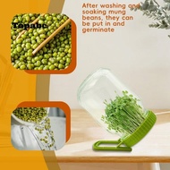 TOPABCS Sprouting Lids, With Stand Easy  Germination Sprout Maker Kit,  Plastic Bean Sprouts Grow Ki
