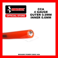 MOHAWK Car Audio POWER CABLE 4GA/8GA  2 - 6 Meter