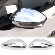 ฝาครอบกระจกมองหลังภายนอกรถสำหรับ Peugeot 2008 (2014 2015 2016 2017 2018) Chrome Molding Trim
