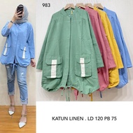 KEMEJA Women's Jumbo Linen Shirt FL 983 OneStrip 120