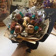 乾燥花  擴香花 客製花束 - 木玫瑰花束