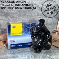 KLAKSON ANGIN HELLA AIR HORN GRAMOPHONE TRUCK SCANIA VOLVO 12V - 24V