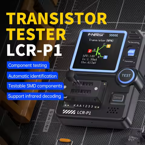FNIRSI LCR-P1 Transistor Capacitor Tester Multifunction LCR ESR Meter Diode Triode SMD LCR ESR NPN P
