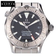 歐米茄 2236.50 海馬 300 專業潛水錶 黑色錶盤 不鏽鋼 x 白金 日期 自動腕錶 - [二手]