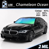Chameleon Ocean【Green & Blue】 2MIL High Quality Tinted Gelap:40% IRR:98% UV:99% Chameleon Tinted Col