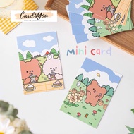 [Card4You] 2 Sheets/set Cute Mini Cards