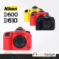 MERAH Silicone Case NIKON D600 D610 Rubber DSLR - Red by Blezzy store