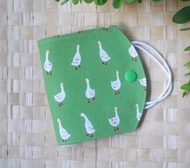 口罩暫存套/口罩收納套=日本棉布=鵝=綠(共4色)