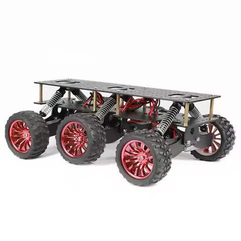 6WD Radio Remote Control Car Search Rescue Platform Smart Chassis Off-Road Climbing for Arduino Rasp
