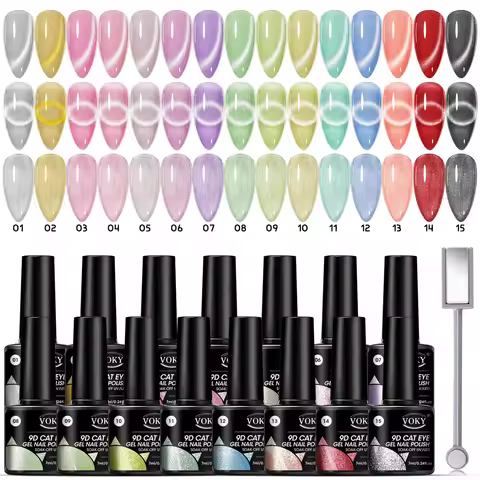 Single bottle of cat-eye gel nail polish, a salon-quality DIY nail art set, suitable for home use, i