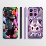 For ITEL A60 A60S ItelA60 ItelA60s Soft TPU Silicone Shockproof Phone Case Cool Cartoon Printed Prot
