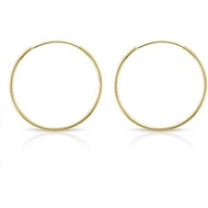 14k Solid Gold Endless Hoop Earrings, 14k Gold Thin Hoop Earrings, Cartilage Earrings, Helix Earring