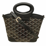 GOYARD 戈雅 BELUGA MINI 迷你兩用包 PVC帆布 老花 黑色 銀扣