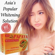 Popular In Asia! Original RDL Papaya Skin Whitening Soap With Sunscreen, Vitamins, Herbs (100% Natural Formula) (135g)