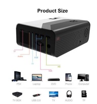 Projector / MINI LED projector G08 1280*720P 3000 lumens Android WIFI projector for phone support 4K