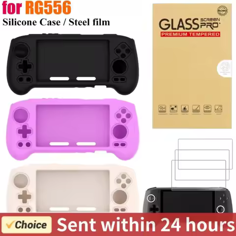 Silicone Protective Cover for RG556 Case Cover for RG556 Retro Handheld Game Console Non-slip Grip S