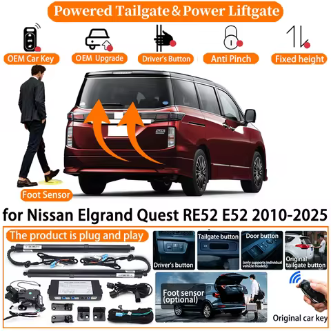 Car OEM Smart Powered Tailgate system for Nissan Elgrand Quest RE52 E52 2010-2025 Automatic Electric