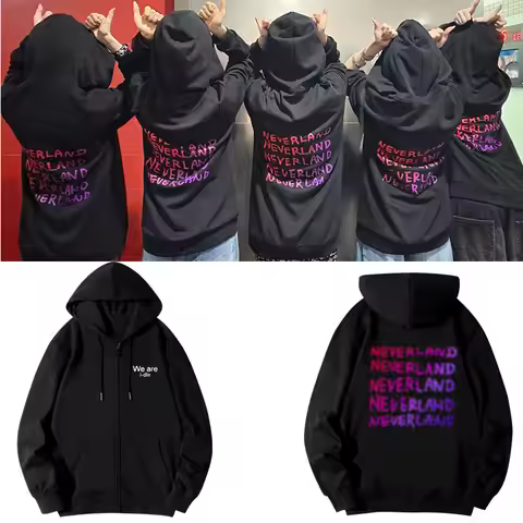 GIDLE Sweatshirt Y2k Fashion GIDLE Album "We Are I-dle" Print Hoodie Women Men Korean Autumn Ziper C
