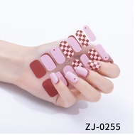 Zhengxiang Internet celebrity popular checkerboard nail sticker Xiaohongshu matte nail sticker strip
