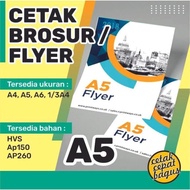 1 Rim Brochure/Flyer A5 15x21cmCheapColorColorColorColorAp150Express/Kilat
