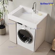 Laundry Cabinet HDB Service Yard Washing Machine Companion Integrated Combination Wash Basin With Sc