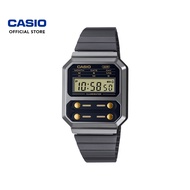 CASIO GENERAL A100WEGG Unisex Vintage Analog Digital Watch Stainless Steel Band