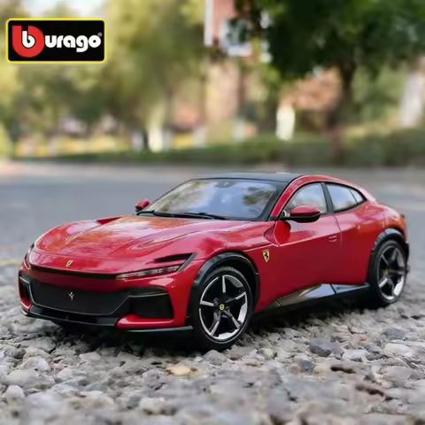 Bburago 1:25 Ferrari FUV SUV Purosangue Alloy Sports Car Model Diecast Metal Racing Car Vehicles Mod