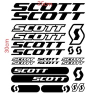 Stiker Sepeda MTB SCOTT Satu Set Sesuai Gambar