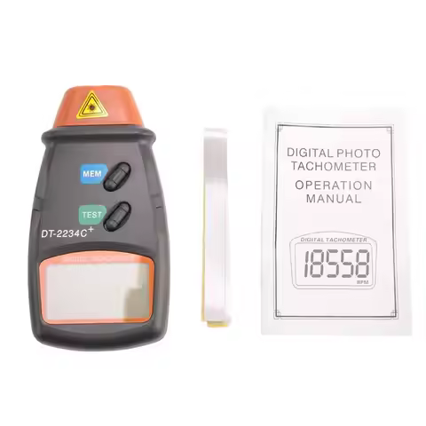 AA81-Digital Tachometer Rpm Meter Non-Contact 2.5Rpm-99999Rpm Lcd Display Speed Meter DT2234C Tester