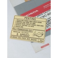 Sticker Mark Drive Caution Black