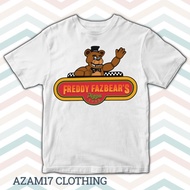 เสื้อยืด พิมพ์ลายภาพยนตร์สยองขวัญ FIVE NIGHTS AT FREDDYS FNAF FREDDY FAZBEARS PIZZA สําหรับเด็กผู้ชา