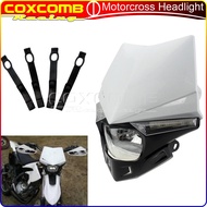 Motorcycle Off Road Universal LED Enduro Head Light Headlight Fairing For Kawasaki KX 250 250F KLX K