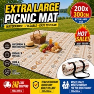 Extra Large Picnic Mat 200x300CM Premium Outdoor Camping Blanket Foldable Portable Beach Park Family