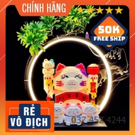 Bộ Đồ Chơi Lắp Ráp Lego Hình Chú Mèo May Mắn Chú mèo thần tài Cho Bé