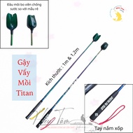 Spinning Sticks, Bait Scales, Titanium Painted Carbon Shaft Scales Size 1m and 1m2 Supports Bait Mak