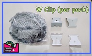 (PER PACK - 20PCS) W Clip / Wall Clip/ Metal Furring Clip/ Double Furring Clip