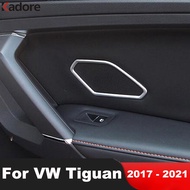 For Volkswagen VW Tiguan 2017-2019 2020 2021 Matte Car Rear Door Audio Speaker Cover Trim Loudspeake