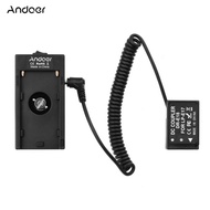 Andoer NP-F970 F750 Battery Plate Holder Adapter + LP-E17 Dummy Battery Coupler Compatible with Cano