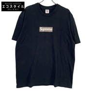 二手 Supreme x Burberry 巴寶莉 2022 春夏黑色 Box Logo T 卹，XL 碼