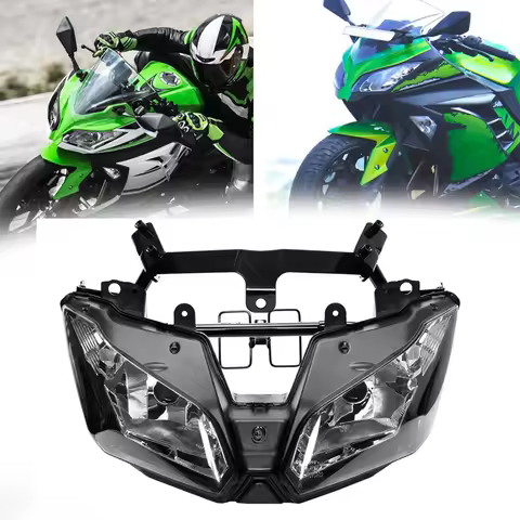 Headlight Front Head Light Lamp Headlamp Housing for KAWASAKI Zx300r Zx300r EX 300 ZX300 Ninja 2013 