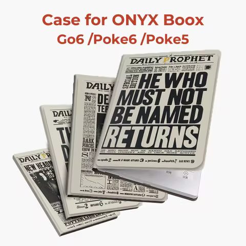 Twosheep 6-inch Case for Onyx Boox Go6 Poke6 Poke5 Magnetic Flip Cover No Shell Auto Sleep Wake Func