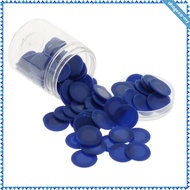 [AhagexaMY] 100 Pcs Plastic 0.9" Bingo Game Chips Casino Board Games Markers Toy Toys