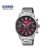 Casio Edifice EFR-575D-4A Silver Stainless Steel Band Men Watch