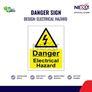 Danger High Voltage / Danger Electrical Hazard Sticker