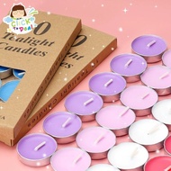 CTD Tea light Candle 10PCS Works No Smoke Tea Light Candle Unscented Candle Fire Wax Candle
