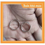 Rings, key rings (2 pieces) 2cm stainless steel