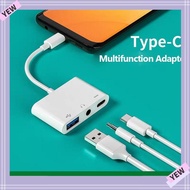 YYE Type-C to 3.5m Tablet Headphone USB Splitter Audio Converter