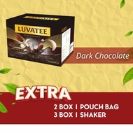 LUVATEE Dark Chocolate Premixed Drink 7sachet x 20g with Birdnest ( Sarang burung ), Dark Chocolate,
