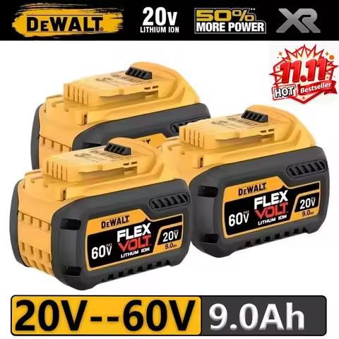 DeWALT Original Battery 20V/60V 6Ah 9Ah MAX FlexVolt for Dewalt Battery DCB606 DCB205 DCB206 DCB209 